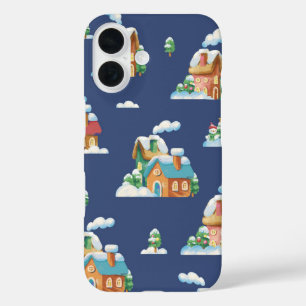 Snowy Village Dreams Winter Wonderland iPhone 16 Case