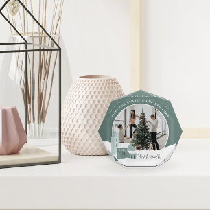 Snowy Village   First Christmas in Our New Home Photo Block