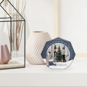 Snowy Village   First Christmas in Our New Home Photo Block