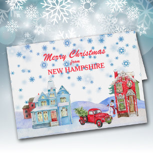 Snowy Village from New Hampshire Christmas Card