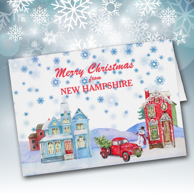 Snowy Village from New Hampshire Christmas Card (Creator Uploaded)