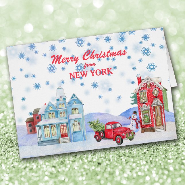 Snowy Village from New York Christmas Card (Creator Uploaded)