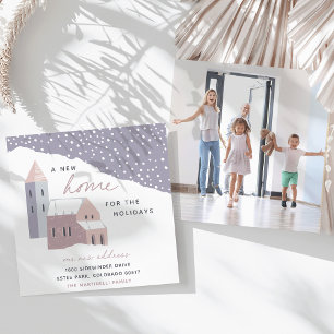 Snowy Village   New Home For the Holidays Moving Announcement