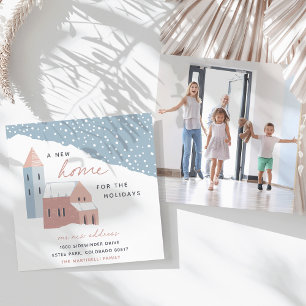 Snowy Village   New Home For the Holidays Moving Announcement