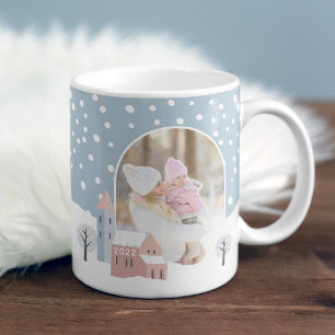Snowy Village Winter Holiday Photo Coffee Mug