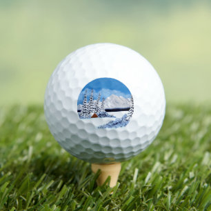 Snowy Winter Bright Golf Balls