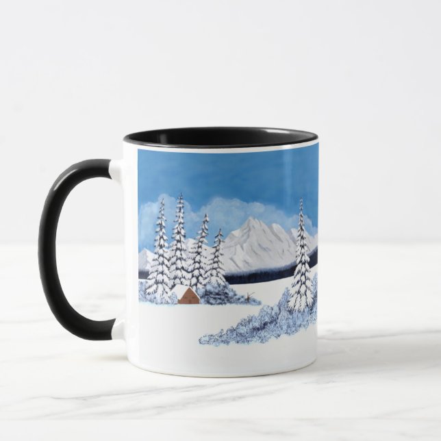 Snowy Winter Bright Mug (Left)