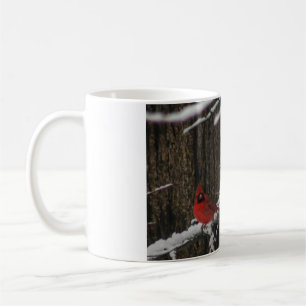 Snowy Winter Cardinal Coffee Mug