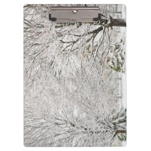 Snowy Winter Forest Clipboard