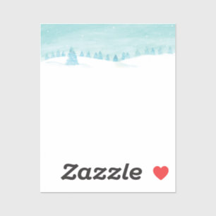 Snowy Winter Forest Landscape With Spruce Trees