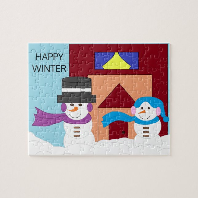 Snowy Winter: Jigsaw Puzzle (Horizontal)