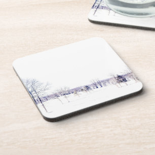 Snowy Winter Landscape Coaster