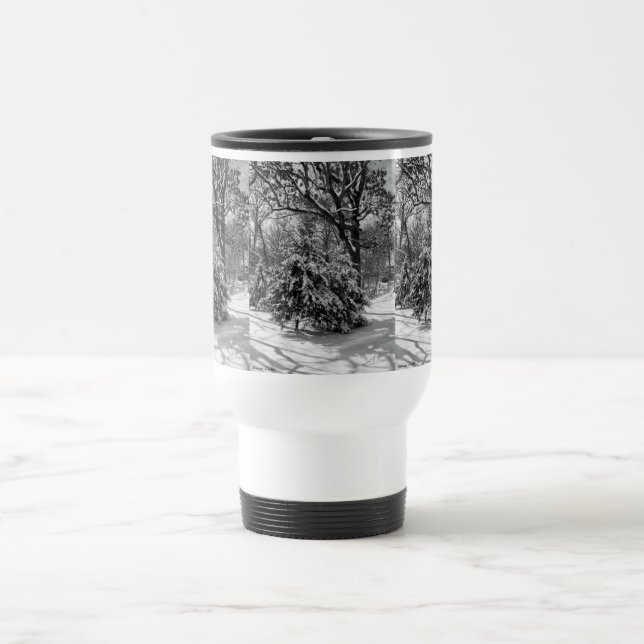 Snowy Winter Landscape  Coffee Mug (Center)