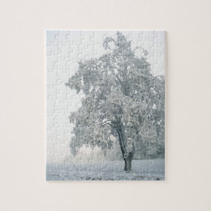 Snowy winter landscape jigsaw puzzle