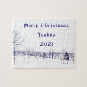 Snowy Winter Landscape Jigsaw Puzzle