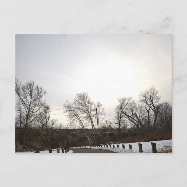 Snowy Winter Landscape Postcard (Front)