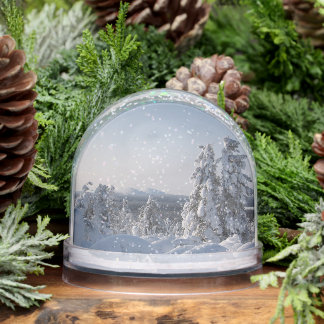 Snowy Winter Landscape Snowglobe