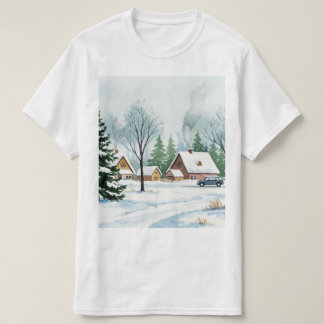 Snowy winter landscape T-Shirt