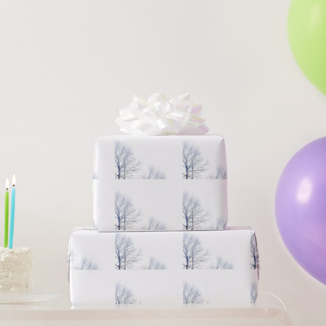 Snowy Winter Landscape Wrapping Paper (Party Gifts)