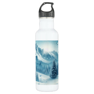 Snowy Winter Mountain 710 Ml Water Bottle