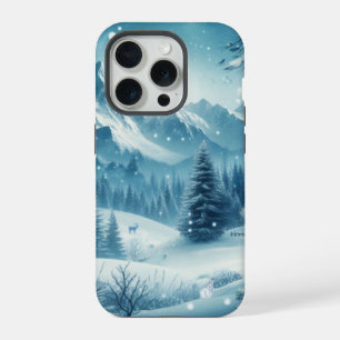 Snowy Winter Mountain iPhone 15 Pro Case