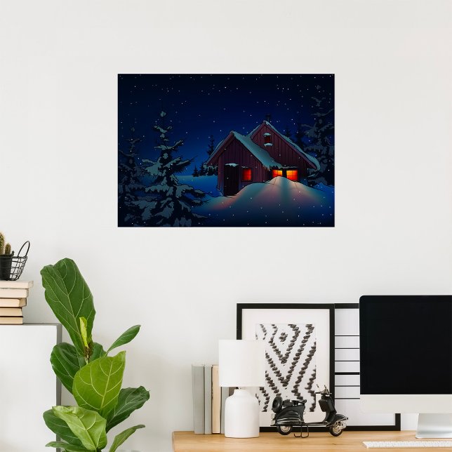 Snowy Winter Night Poster (Creator Uploaded)