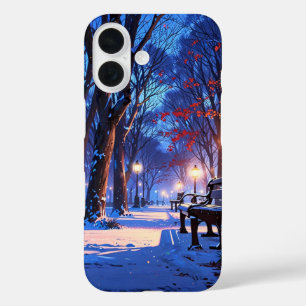 Snowy Winter Park iPhone 16 Case