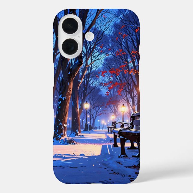Snowy Winter Park Case-Mate iPhone Case (Back)