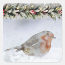 Snowy Winter Snowfinch Christmas