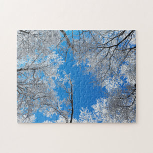 Snowy Winter Trees Jigsaw Puzzle