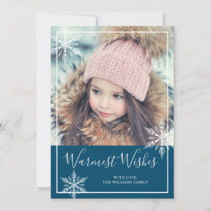 Snowy Winter Wonderland Holiday Photo Card