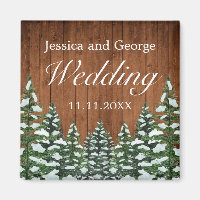 Snowy Wood & Forest Country Pine Wedding