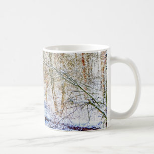 Snowy Woodland Path Coffee Mug
