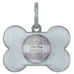 Snowy Woods Pet Tag