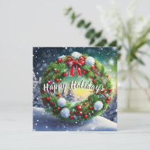 Snowy Wreath Holiday Dinner 