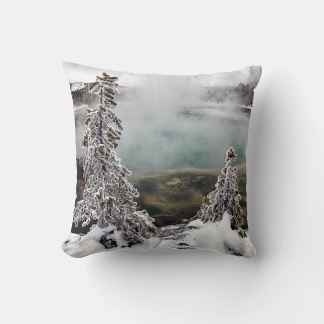 Snowy Yellowstone Cushion (Front)
