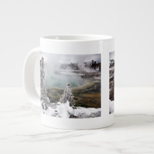 Snowy Yellowstone Large Coffee Mug