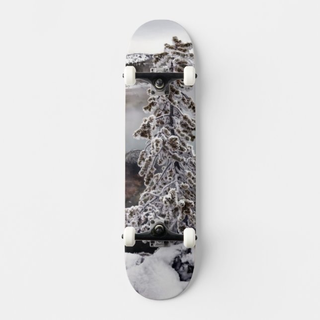 Snowy Yellowstone Skateboard (Front)