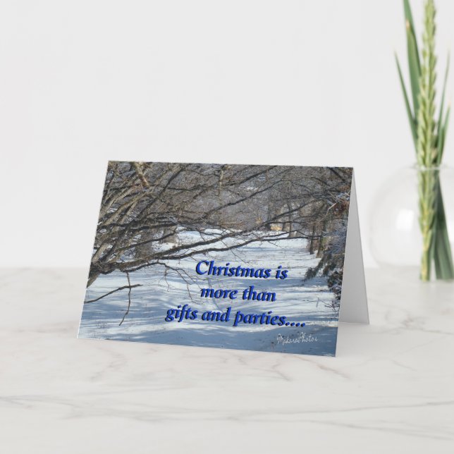 SnowyLane-customise Holiday Card (Front)