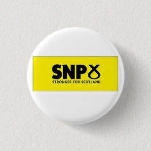 SNP Stronger for Scotland Logo 3 Cm Round Badge