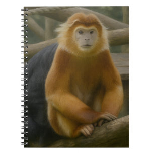 Snub-Nosed Monkey in Woodland Refuge Notebook