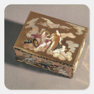 Snuff box square sticker