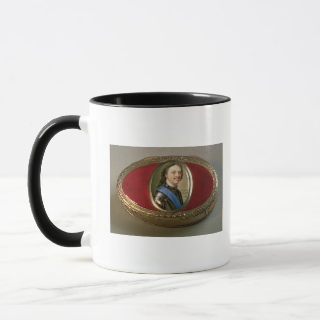 Snuff box with portrait miniature of Peter Mug (Left)
