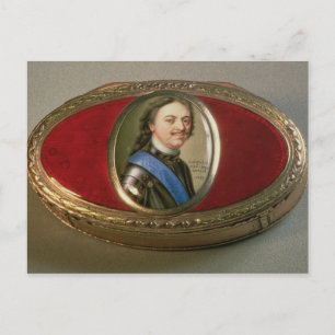 Snuff box with portrait miniature of Peter Postcard