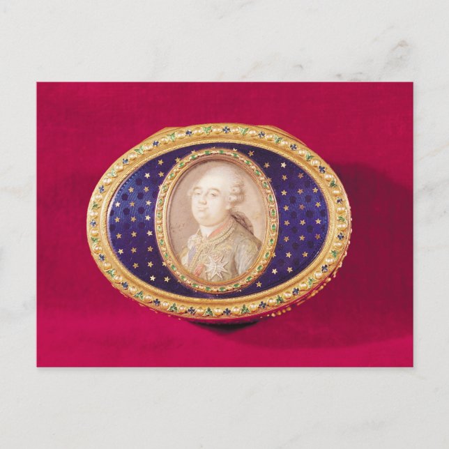 Snuffbox with a portrait miniature of Louis Postcard (Front)