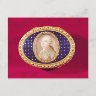 Snuffbox with a portrait miniature of Louis Postcard