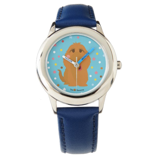 Snuffleupagus Blue Stars & Dots Pattern Watch (Front)