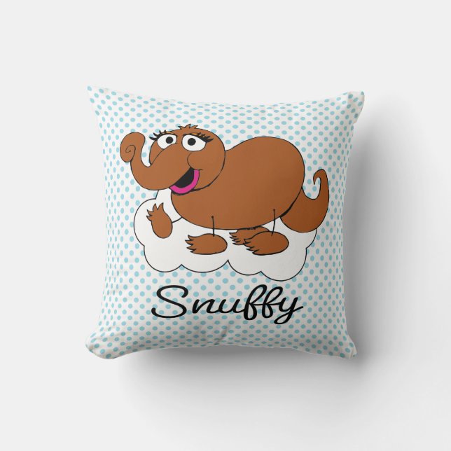 Snuffleupagus Doodley Graphic Cushion (Front)