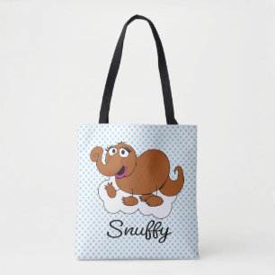 Snuffleupagus Doodley Graphic Tote Bag