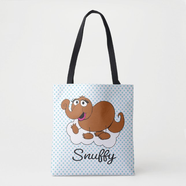 Snuffleupagus Doodley Graphic Tote Bag (Front)